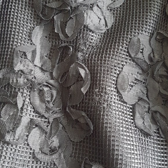 Worthington Petite Floral Mesh Style Skirt Pockets - Picture 12 of 12